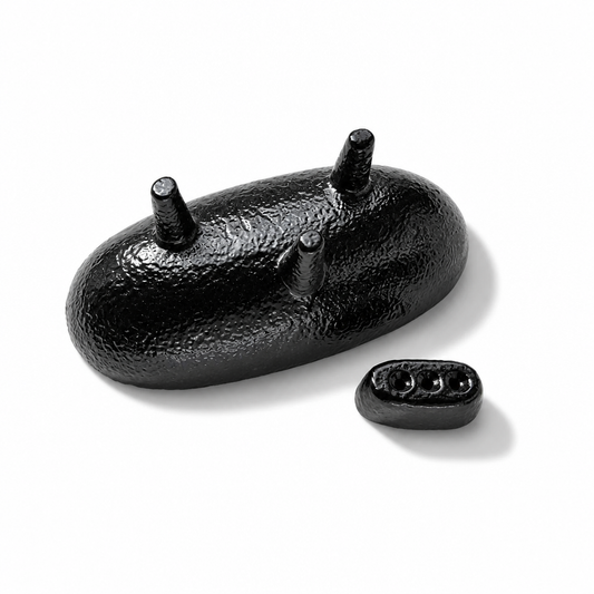 Obsidian Cast Iron Incense Holder