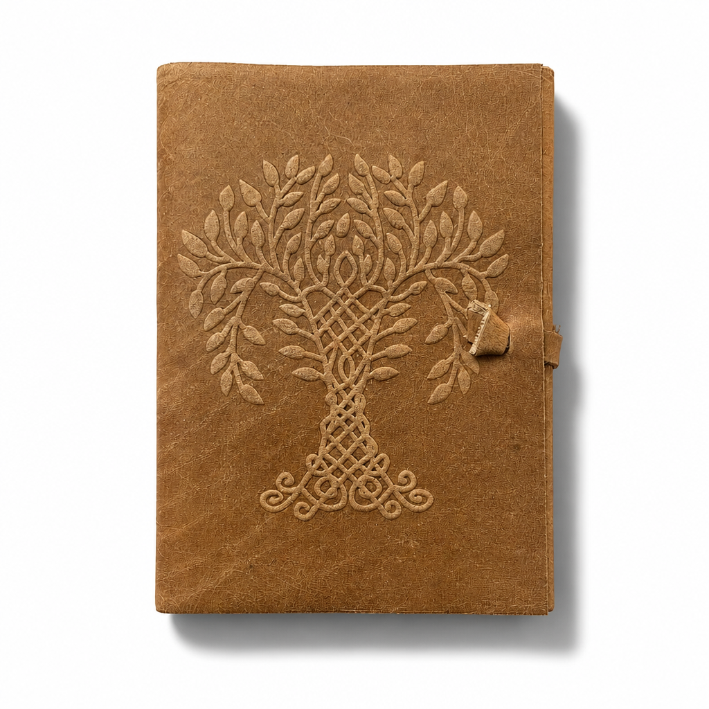Celtic Tree of Life Soft Leather Journal 5"x7" Unlined