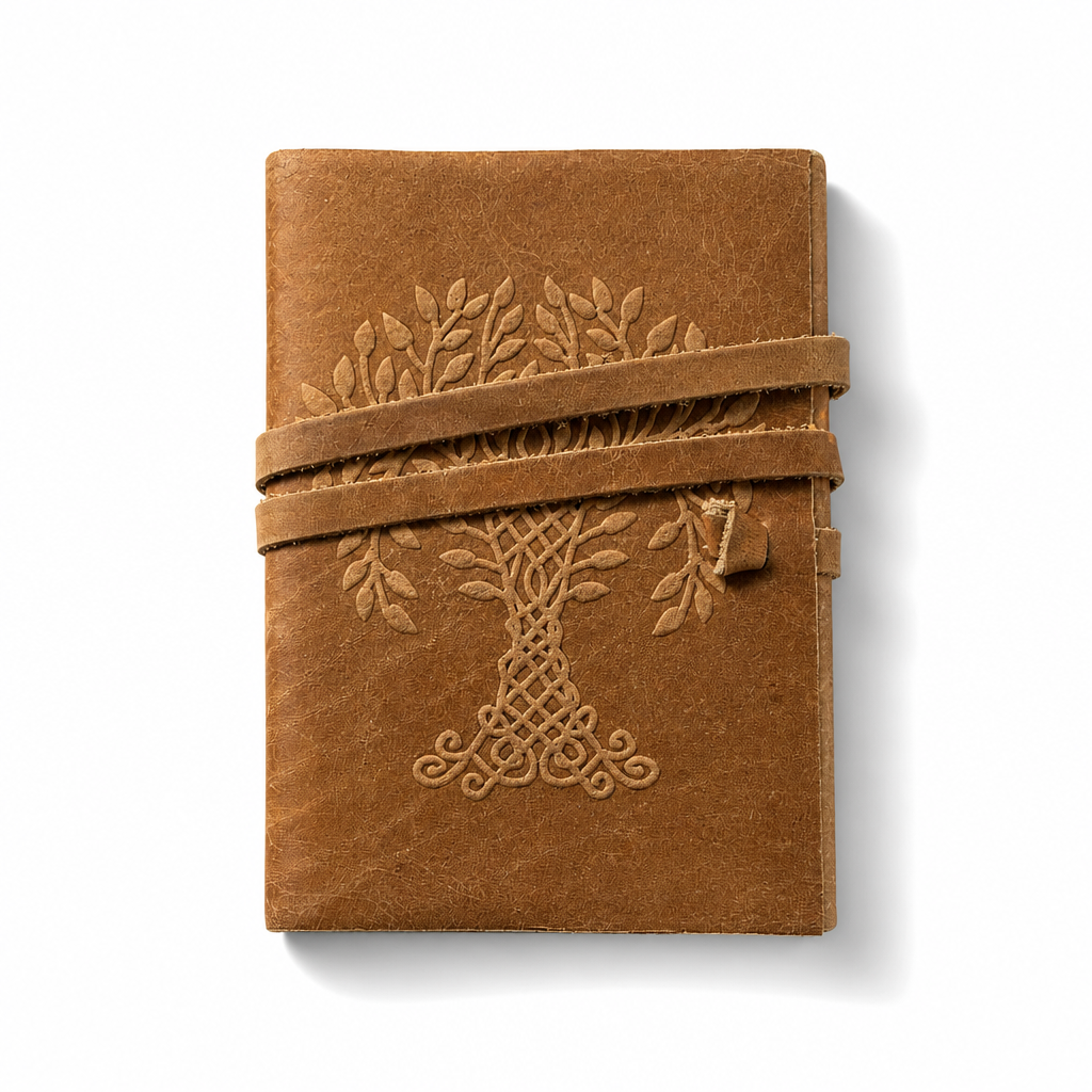 Celtic Tree of Life Soft Leather Journal 5"x7" Unlined