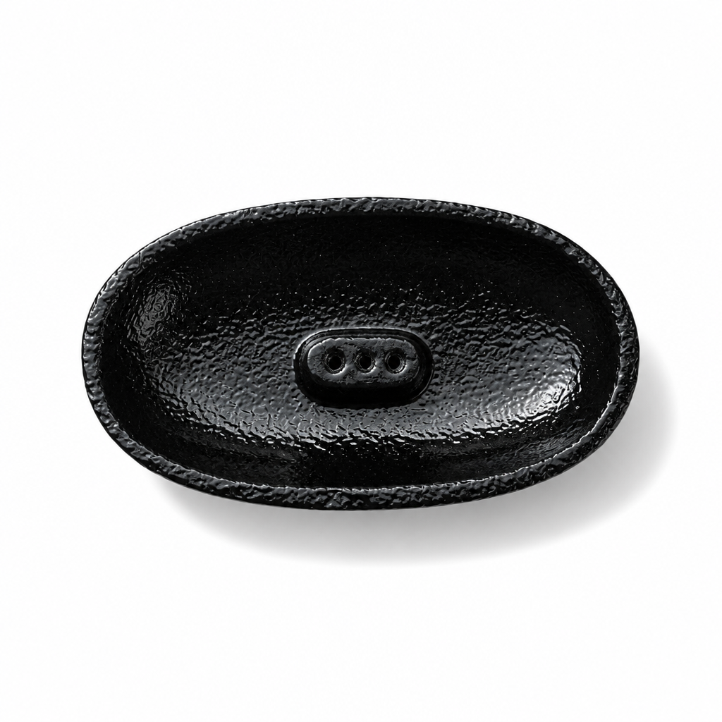 Obsidian Cast Iron Incense Holder
