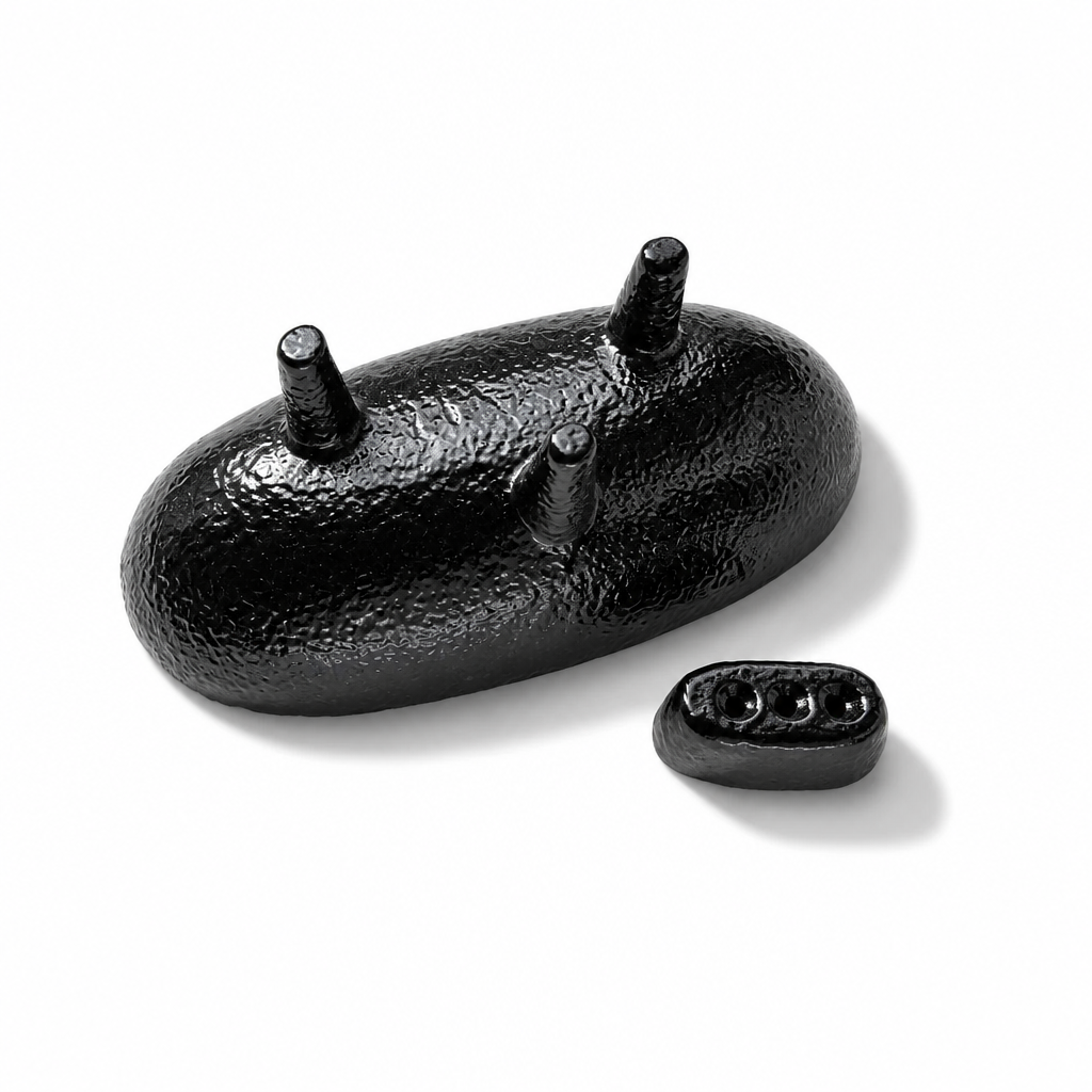 Obsidian Cast Iron Incense Holder