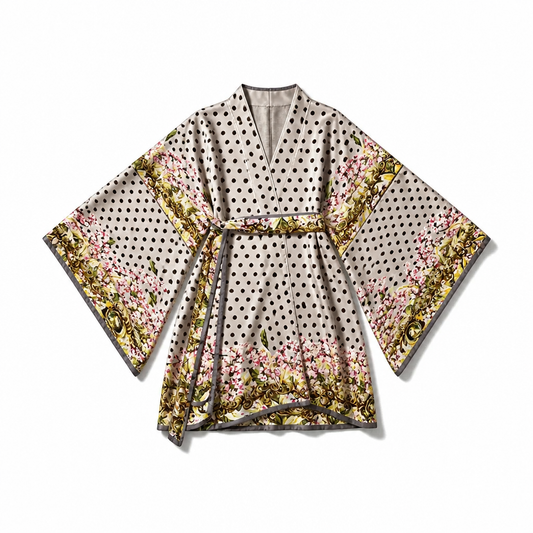 Baroque Blossom Kimono Robe