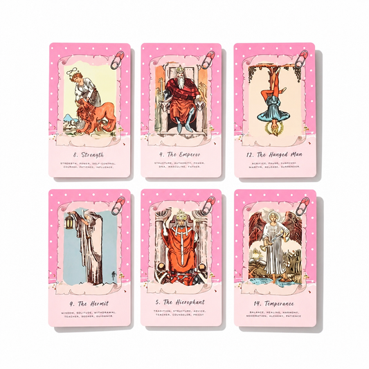 Pink Waite Tarot — The Dreamy Pink Collage Tarot Deck