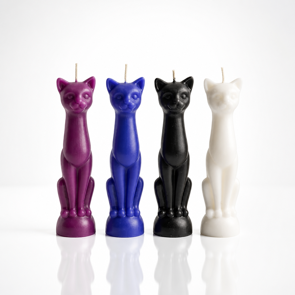 Mystic Cat Figure Candle 8" Tall
